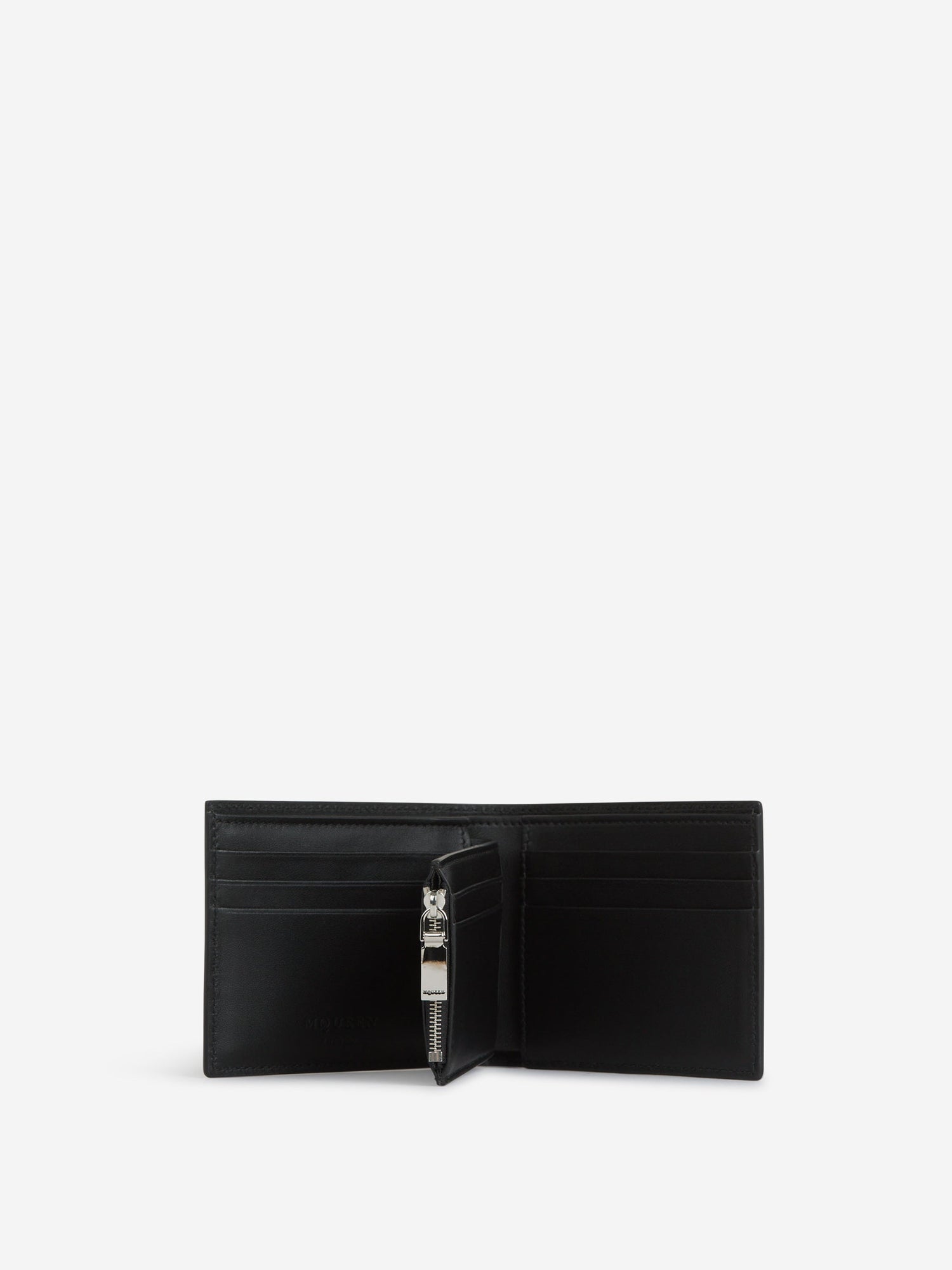 Outlet online McQueen Hombre Cartera Piel Logo color Negro sku 691-001384 01 - Foto 3