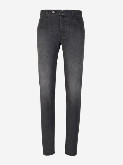 Outlet online Incotex Blue Division Hombre Jeans Slim Fit color Negro sku 522-002633 01 - Foto 1