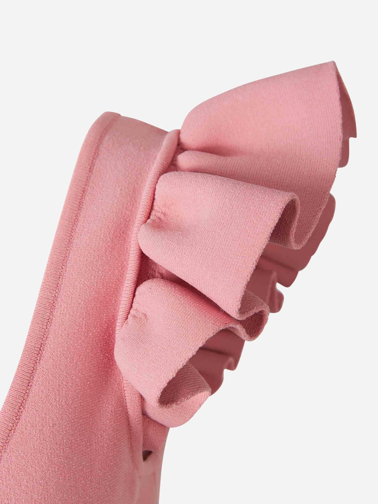 Outlet online Alexander McQueen Mujer Vestido Volantes Mini color Rosa Empolvado sku 731-005238 01 - Foto 5