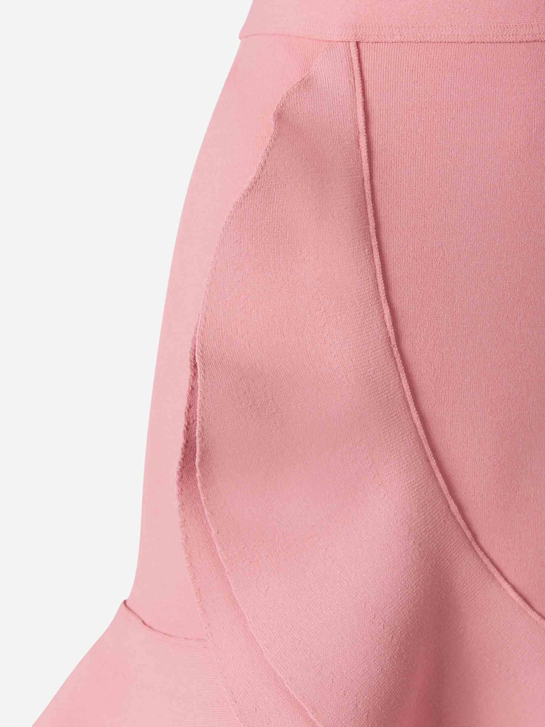 Outlet online Alexander McQueen Mujer Vestido Volantes Mini color Rosa Empolvado sku 731-005238 01 - Foto 6