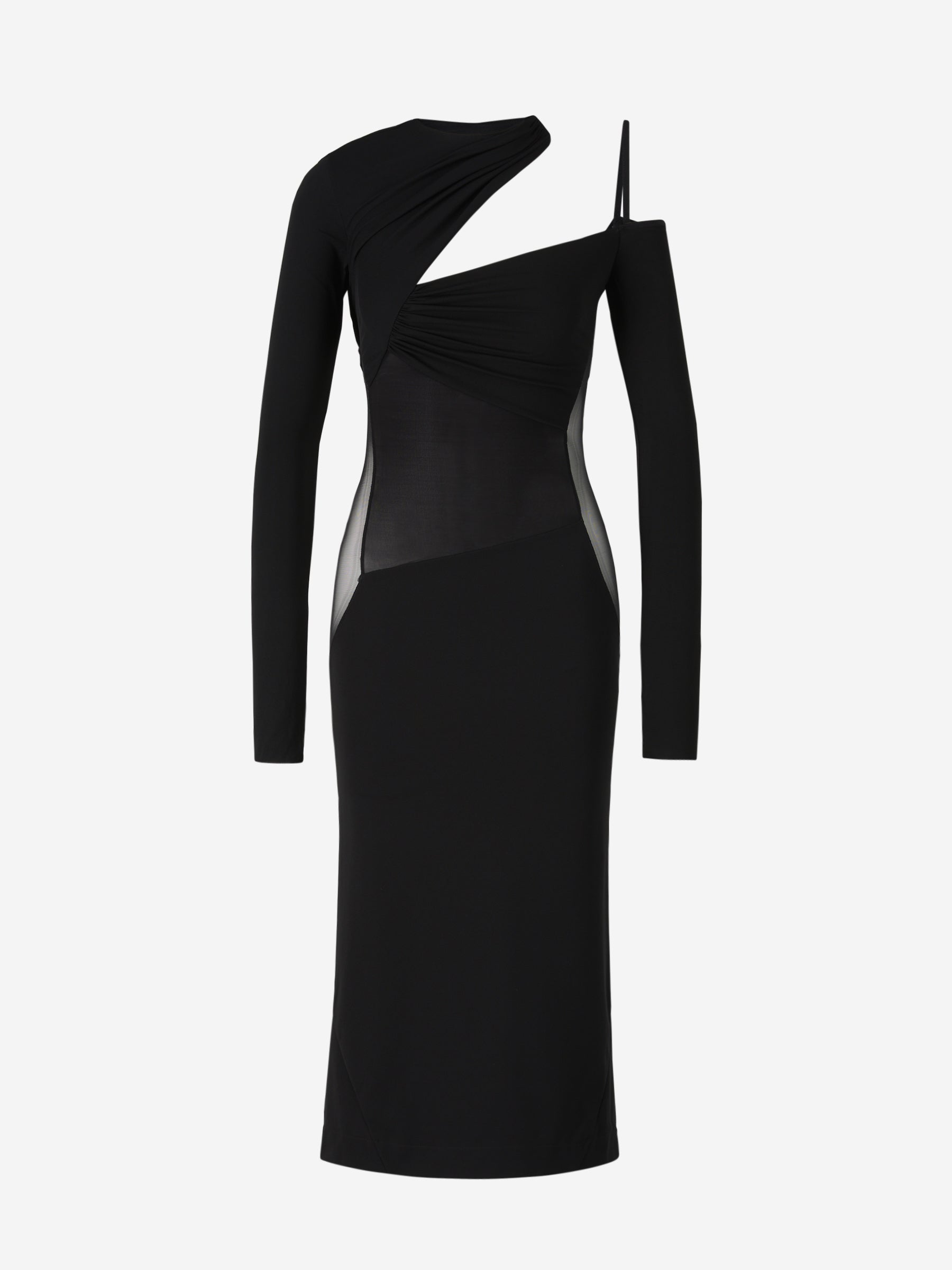 Outlet online Nensi Dojaka Mujer Vestido Drapeado Paneles color Negro sku 731-005609 01 - Foto 1