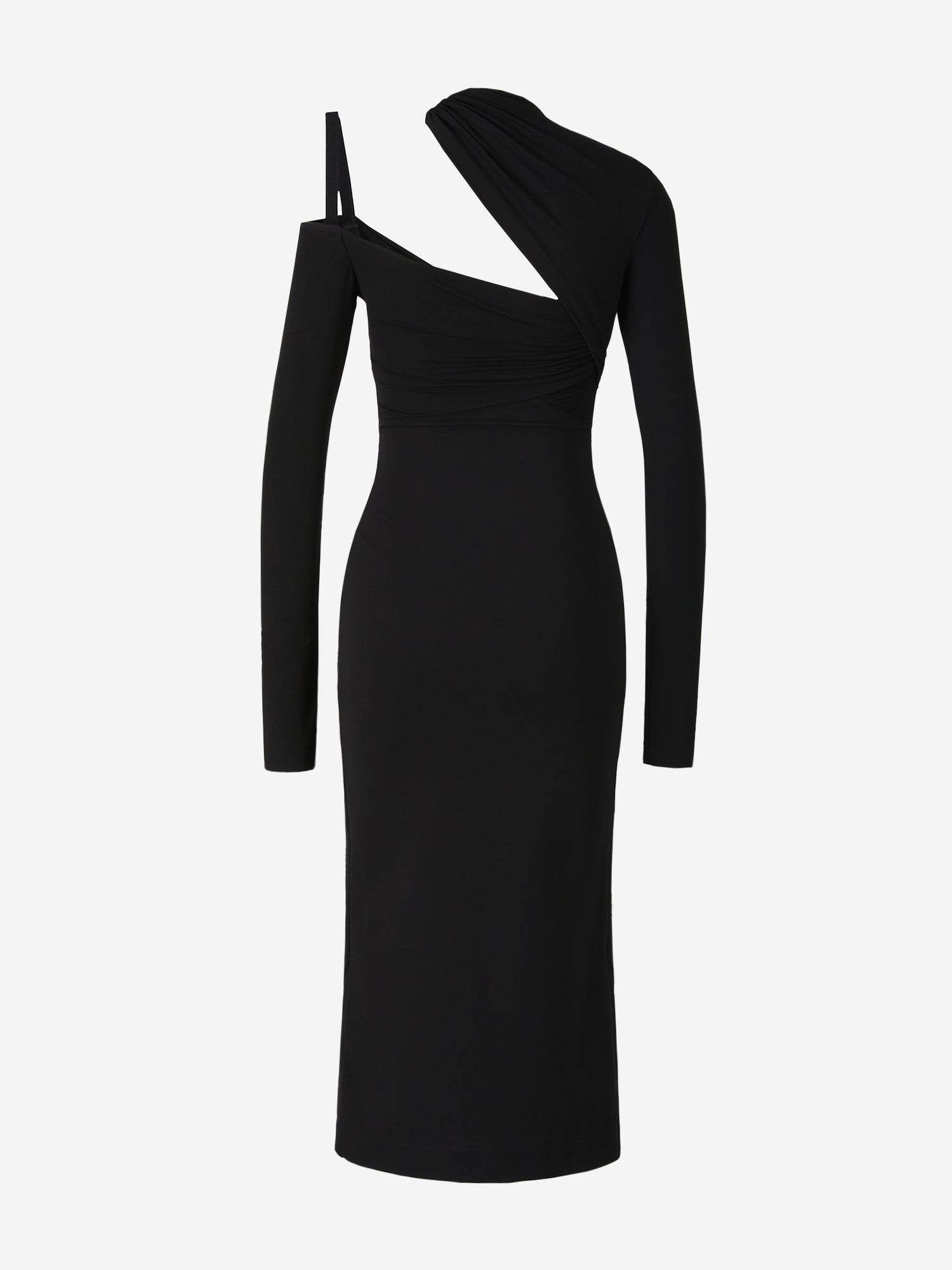 Outlet online Nensi Dojaka Mujer Vestido Drapeado Paneles color Negro sku 731-005609 01 - Foto 2