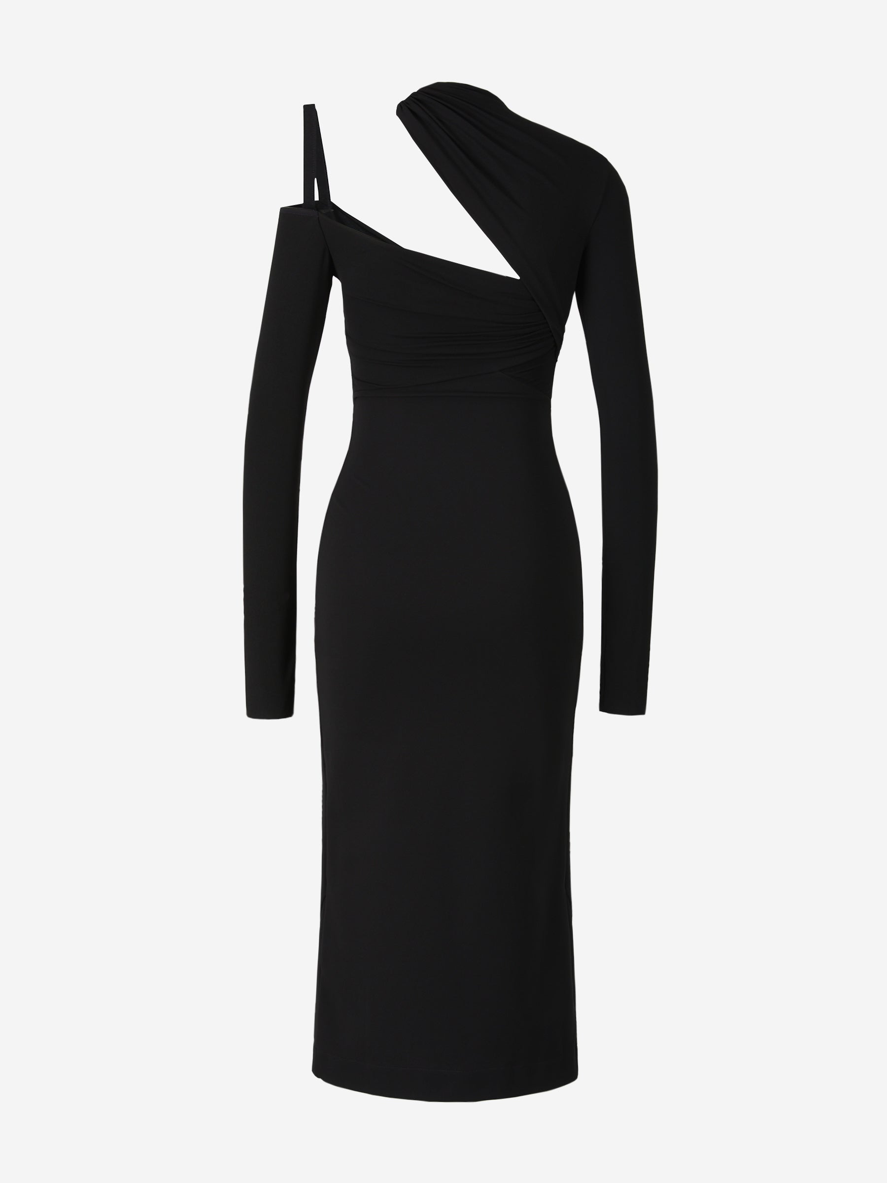 Outlet online Nensi Dojaka Mujer Vestido Drapeado Paneles color Negro sku 731-005609 01 - Foto 2