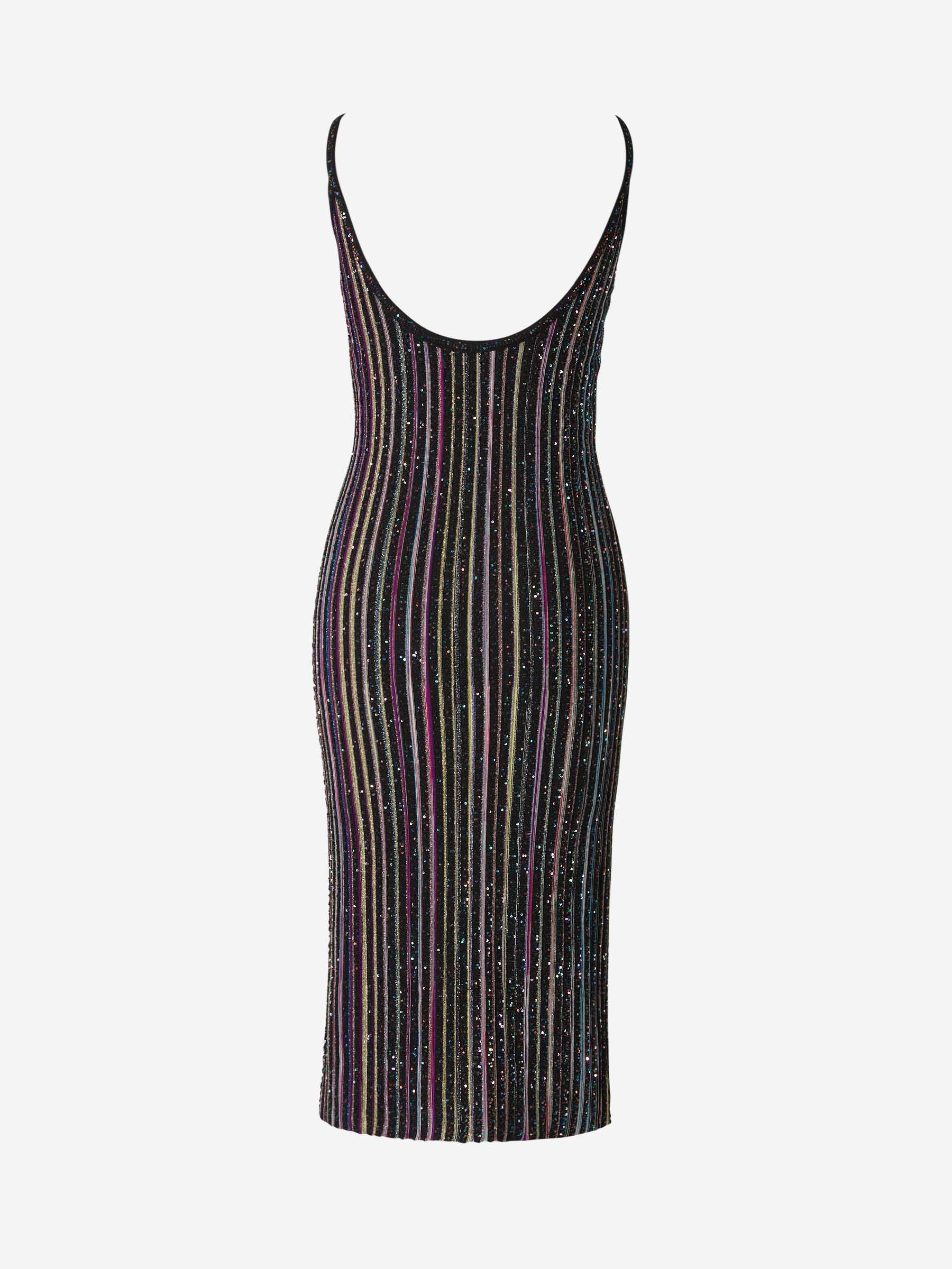 Outlet online Missoni Mujer Vestido Rayas Purpurina color Multicolor sku 731-005714 01 - Foto 2