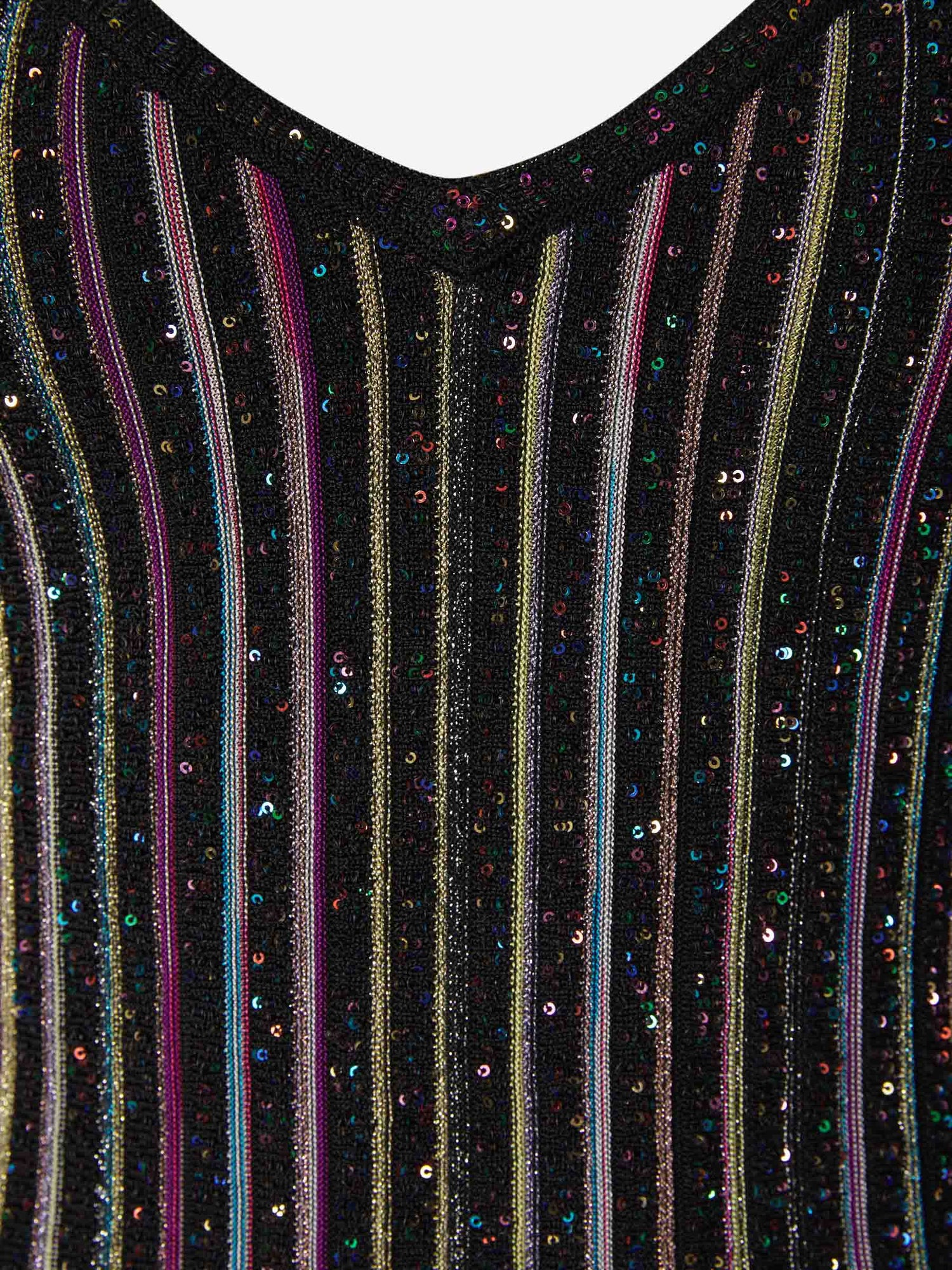 Outlet online Missoni Mujer Vestido Rayas Purpurina color Multicolor sku 731-005714 01 - Foto 3