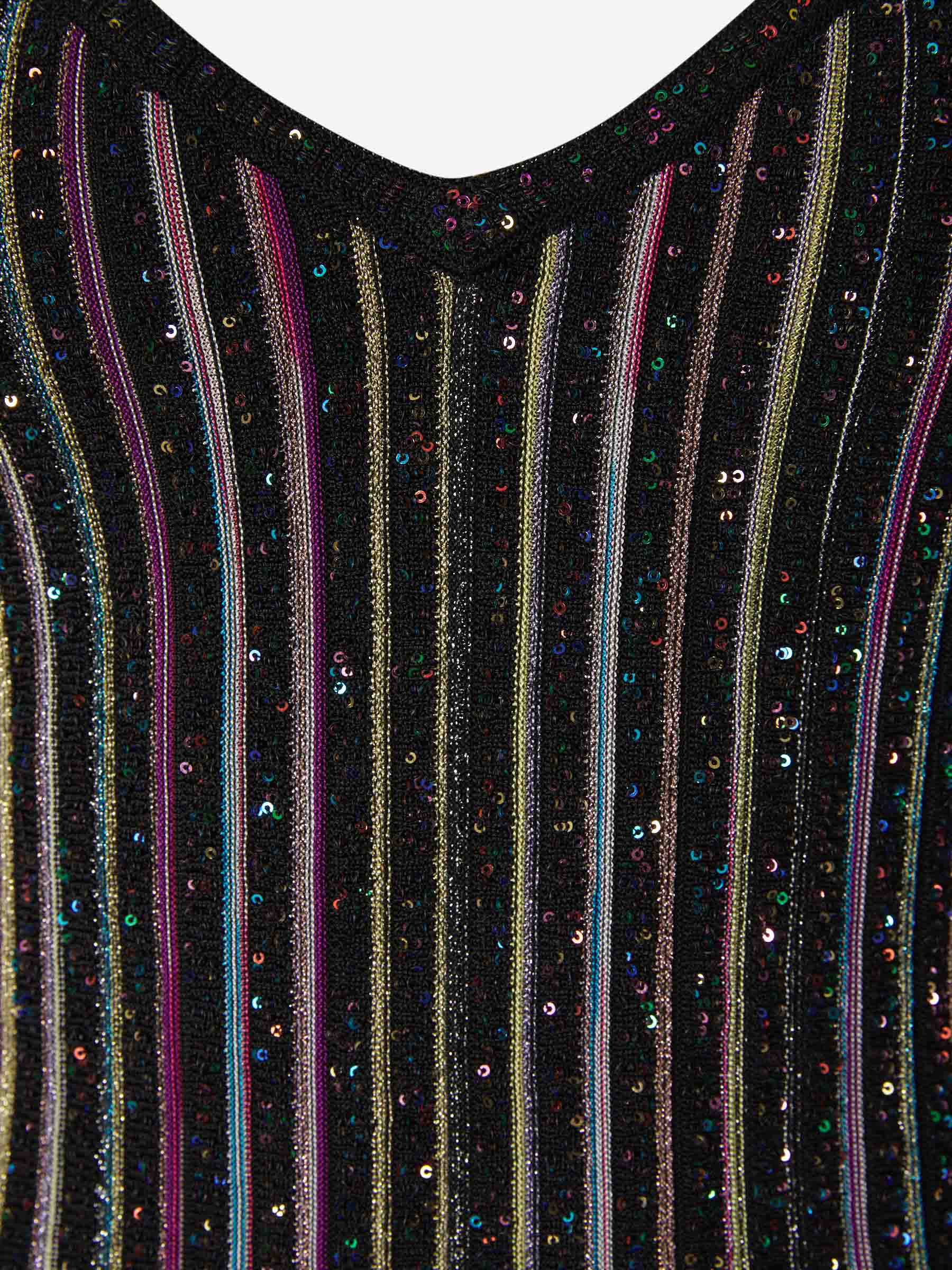 Outlet online Missoni Mujer Vestido Rayas Purpurina color Multicolor sku 731-005714 01 - Foto 3