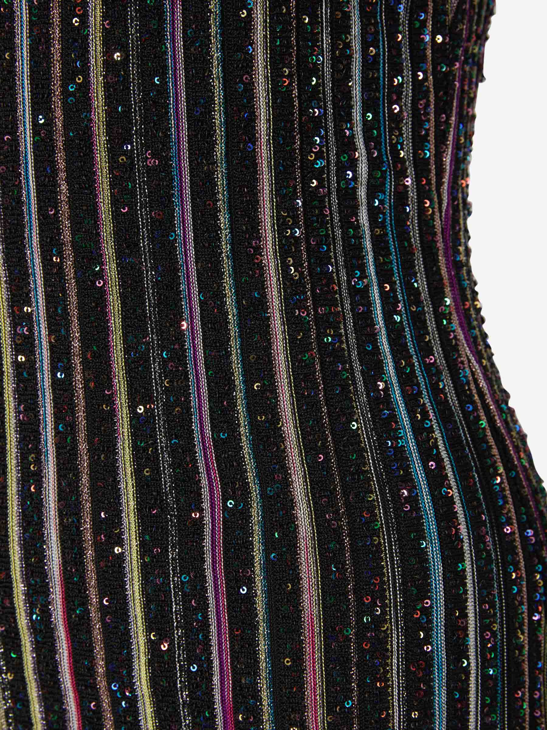 Outlet online Missoni Mujer Vestido Rayas Purpurina color Multicolor sku 731-005714 01 - Foto 4