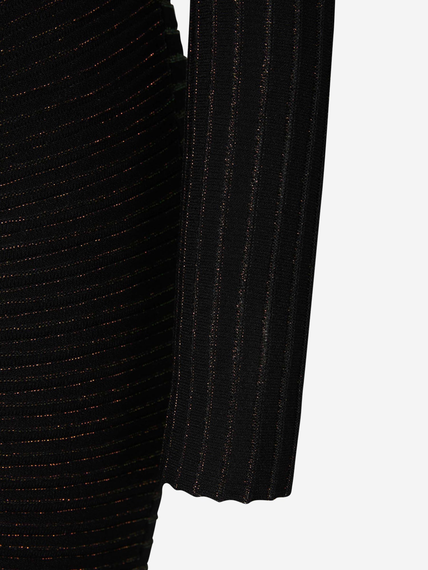 Outlet online Balmain Mujer Vestido Punto Brillante color Negro sku 731-005736 01 - Foto 4