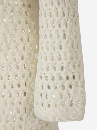 Outlet online Dorothee Schumacher Mujer Vestido Punto Algodón color Crema sku 731-005743 01 - Foto 4