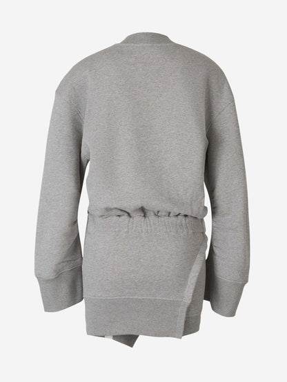 Outlet online The Attico Mujer Vestido Sudadera Mini color Gris Claro sku 731-005771 01 - Foto 2