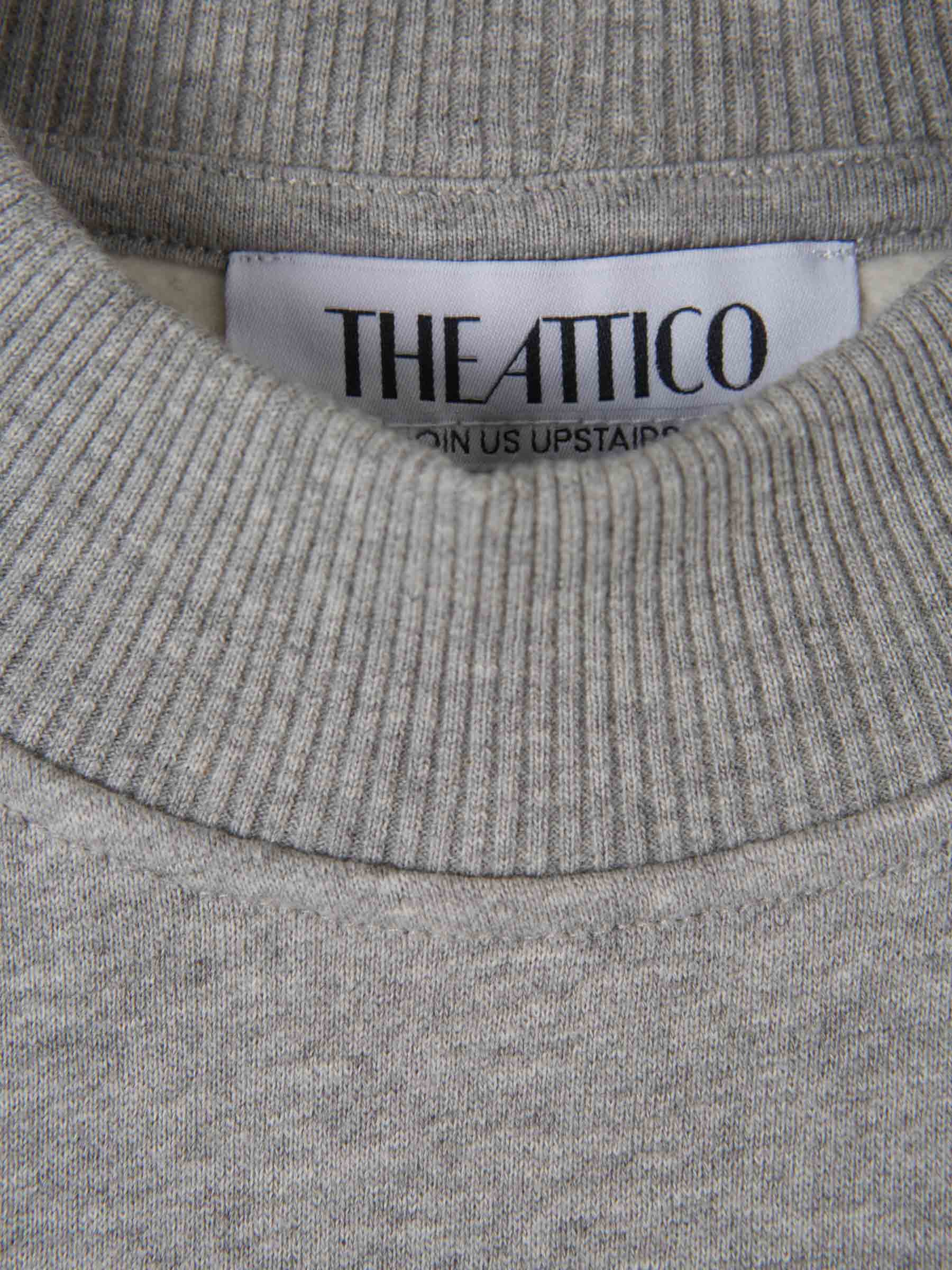 Outlet online The Attico Mujer Vestido Sudadera Mini color Gris Claro sku 731-005771 01 - Foto 3