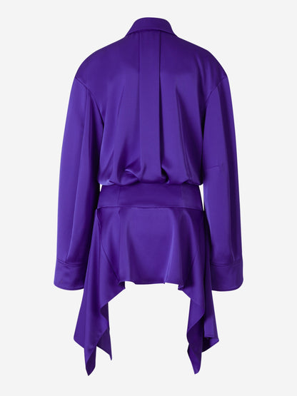 Outlet online The Attico Mujer Vestido Mischa Asimétrico color Violeta sku 731-005772 01 - Foto 2