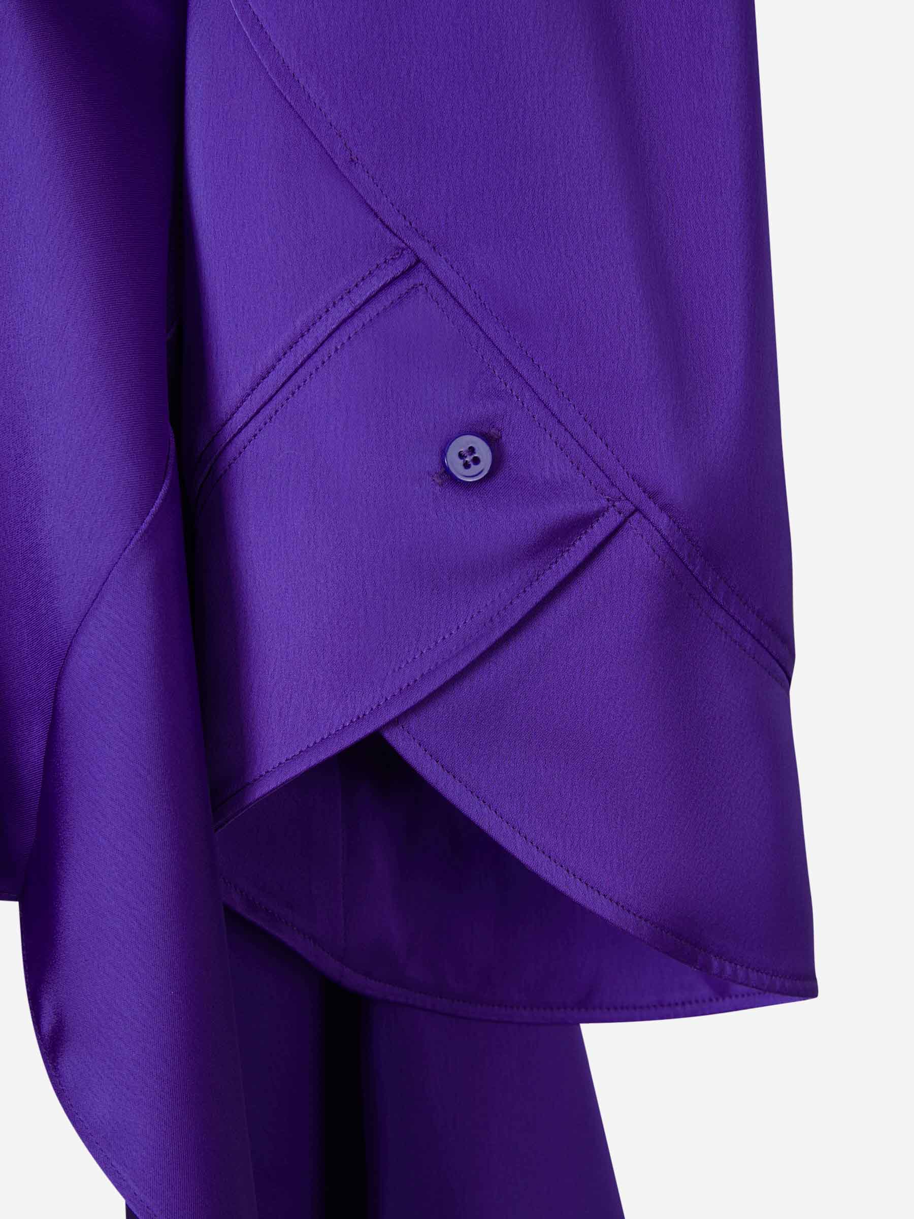 Outlet online The Attico Mujer Vestido Mischa Asimétrico color Violeta sku 731-005772 01 - Foto 4