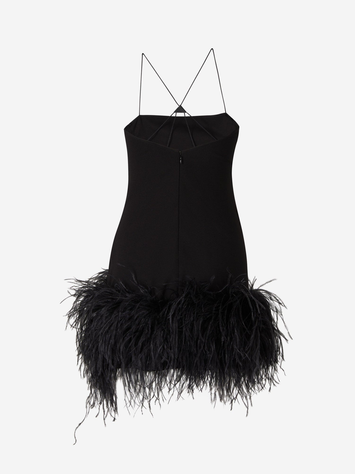 Outlet online The Attico Mujer Vestido Fujiko Plumas color Negro sku 731-005774 01 - Foto 2