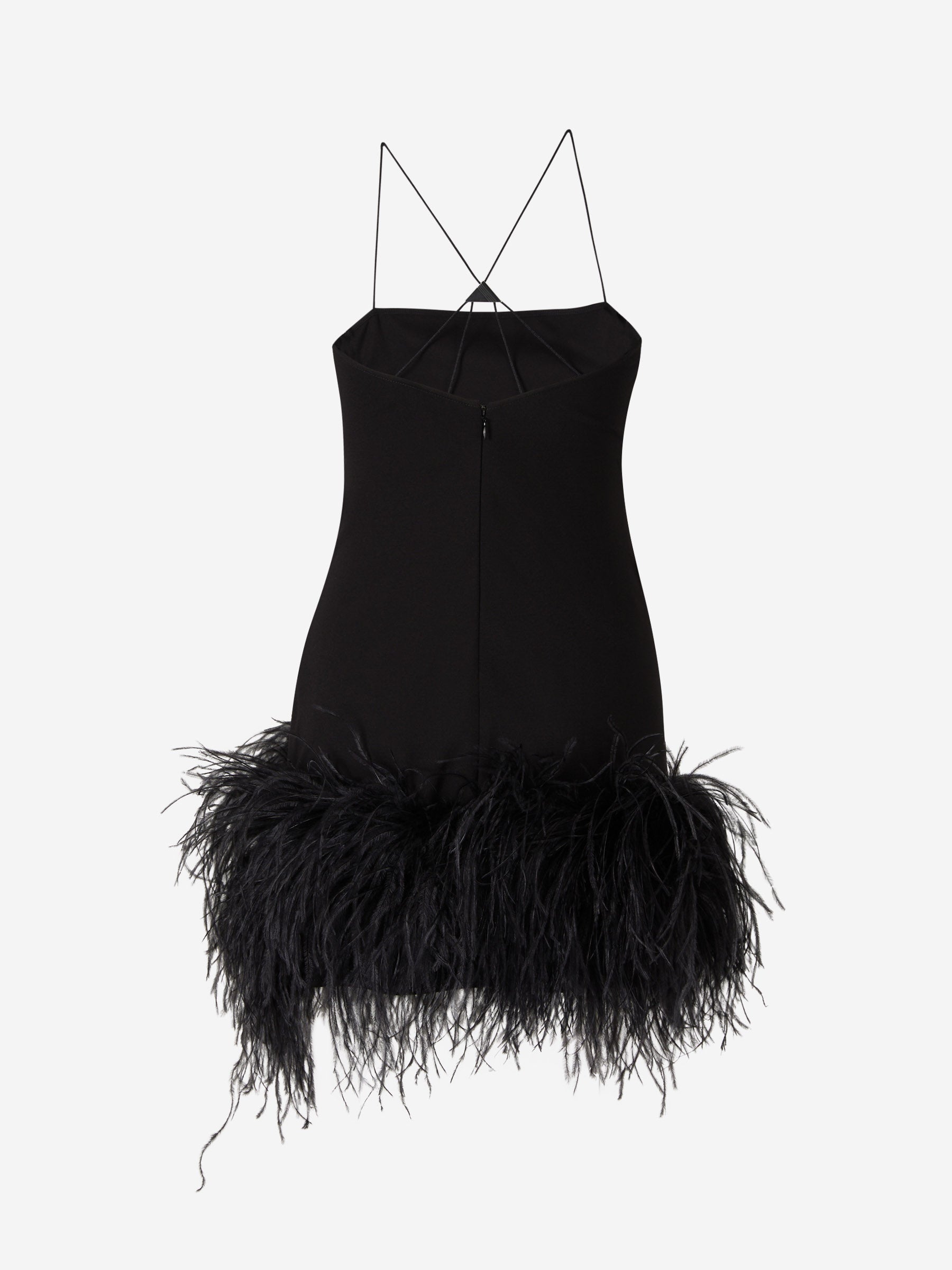 Outlet online The Attico Mujer Vestido Fujiko Plumas color Negro sku 731-005774 01 - Foto 2