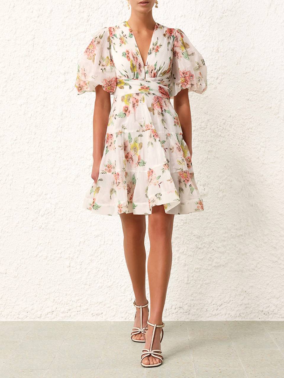 Outlet online Zimmermann Mujer Vestido Mini Plisado color Floral sku 731-005842 01 - Foto 3