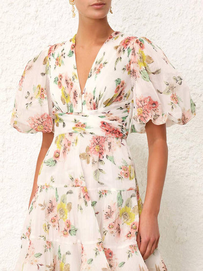 Outlet online Zimmermann Mujer Vestido Mini Plisado color Floral sku 731-005842 01 - Foto 7