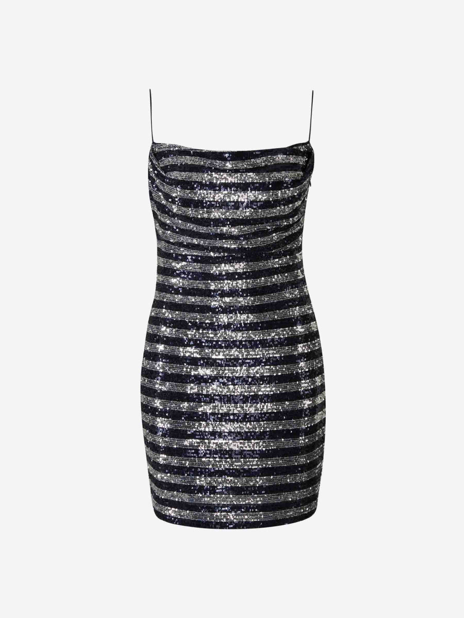 Outlet online Balmain Mujer Vestido Lentejuelas Mini color Plateado sku 731-005800 01 - Foto 1