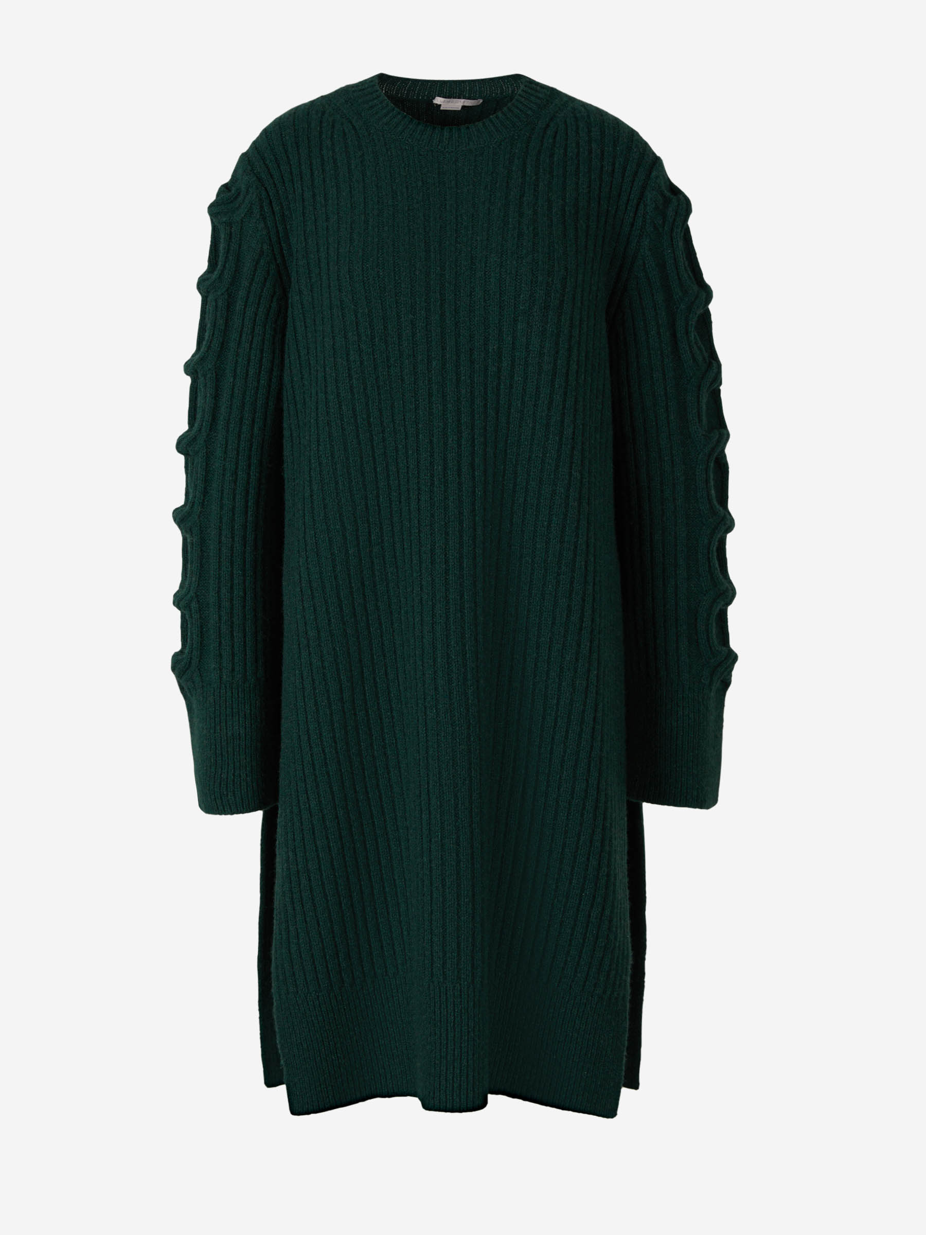 Outlet online Stella McCartney Mujer Vestido Punto Cashmere color Verde Oscuro sku 731-005805 01 - Foto 1