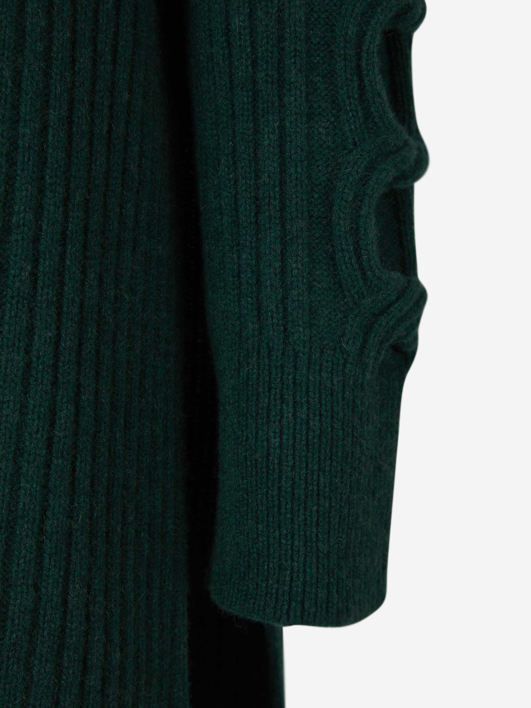 Outlet online Stella McCartney Mujer Vestido Punto Cashmere color Verde Oscuro sku 731-005805 01 - Foto 5