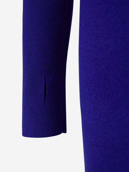 Outlet online Tom Ford Mujer Vestido Cashmere Y Seda color Azul Marino sku 731-005811 01 - Foto 4