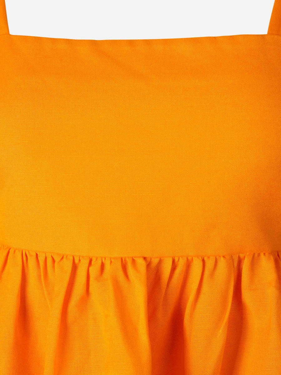 Outlet online Simkhai Mujer Vestido Clementina Mini color Naranja sku 731-005832 01 - Foto 3