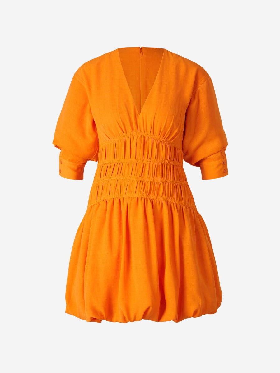 Outlet online Simkhai Mujer Vestido Mini Fruncido color Naranja sku 731-005833 09 - Foto 1