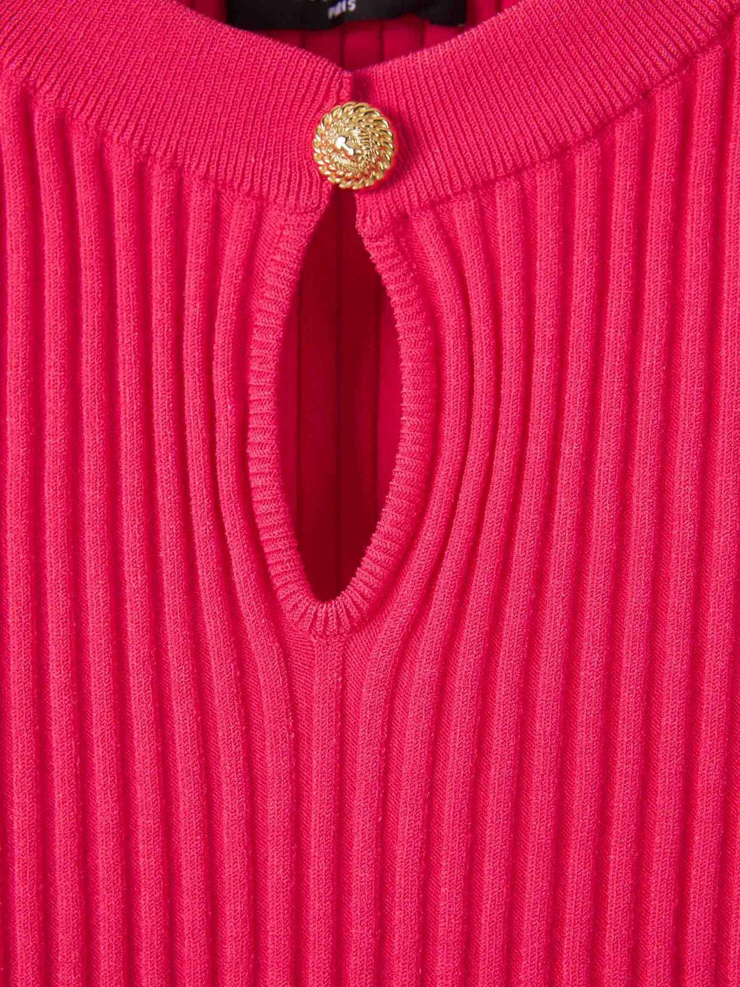 Outlet online Balmain Mujer Vestido Mini de Punto color Rosa sku 731-005917 01 - Foto 3