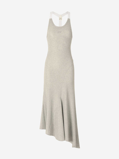 Off-White Mujer Barcelona Vestido Maxi Lurex color Plateado sku 731-005977 01 - Foto 1