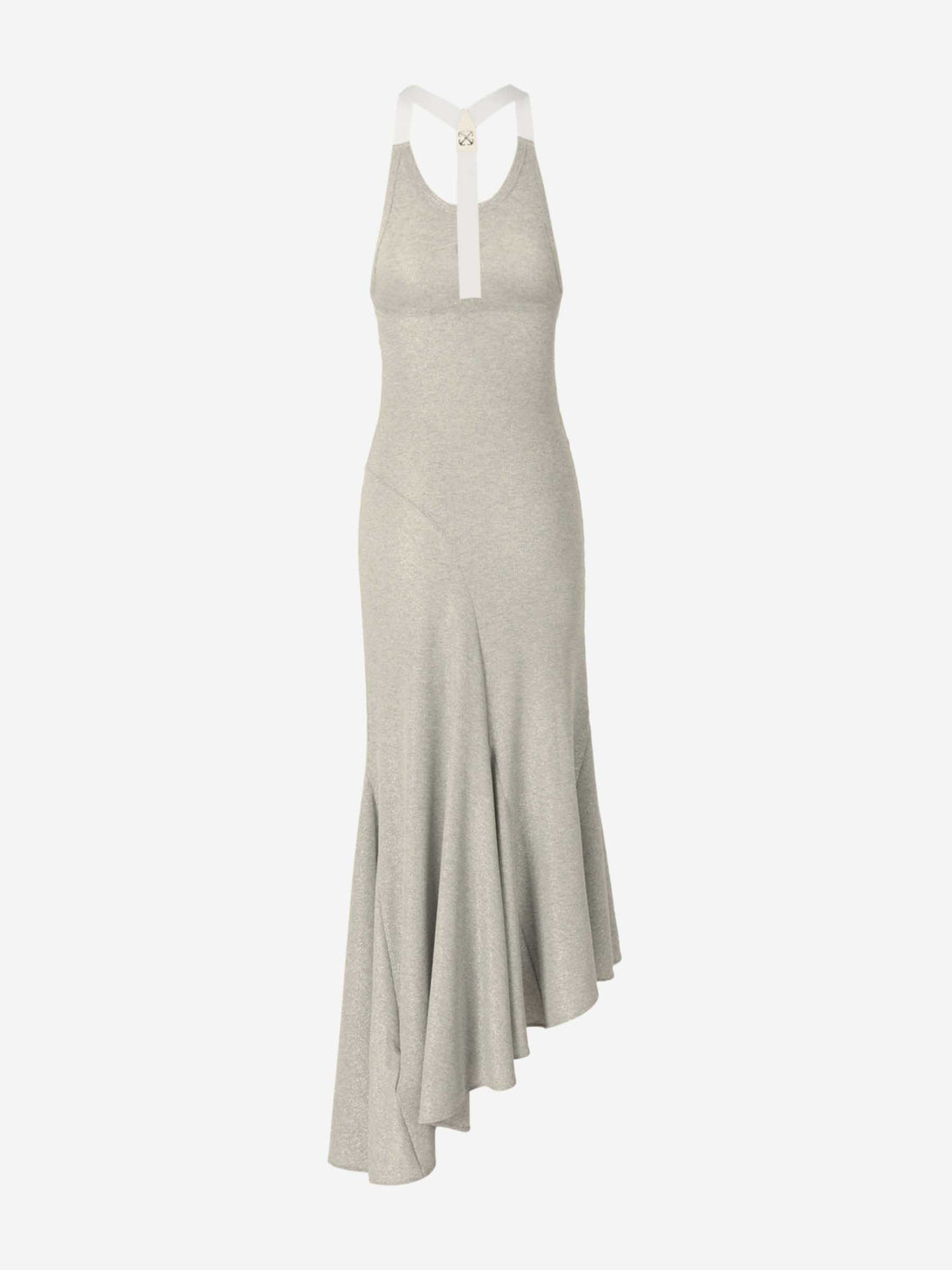 Off-White Mujer Barcelona Vestido Maxi Lurex color Plateado sku 731-005977 01 - Foto 2
