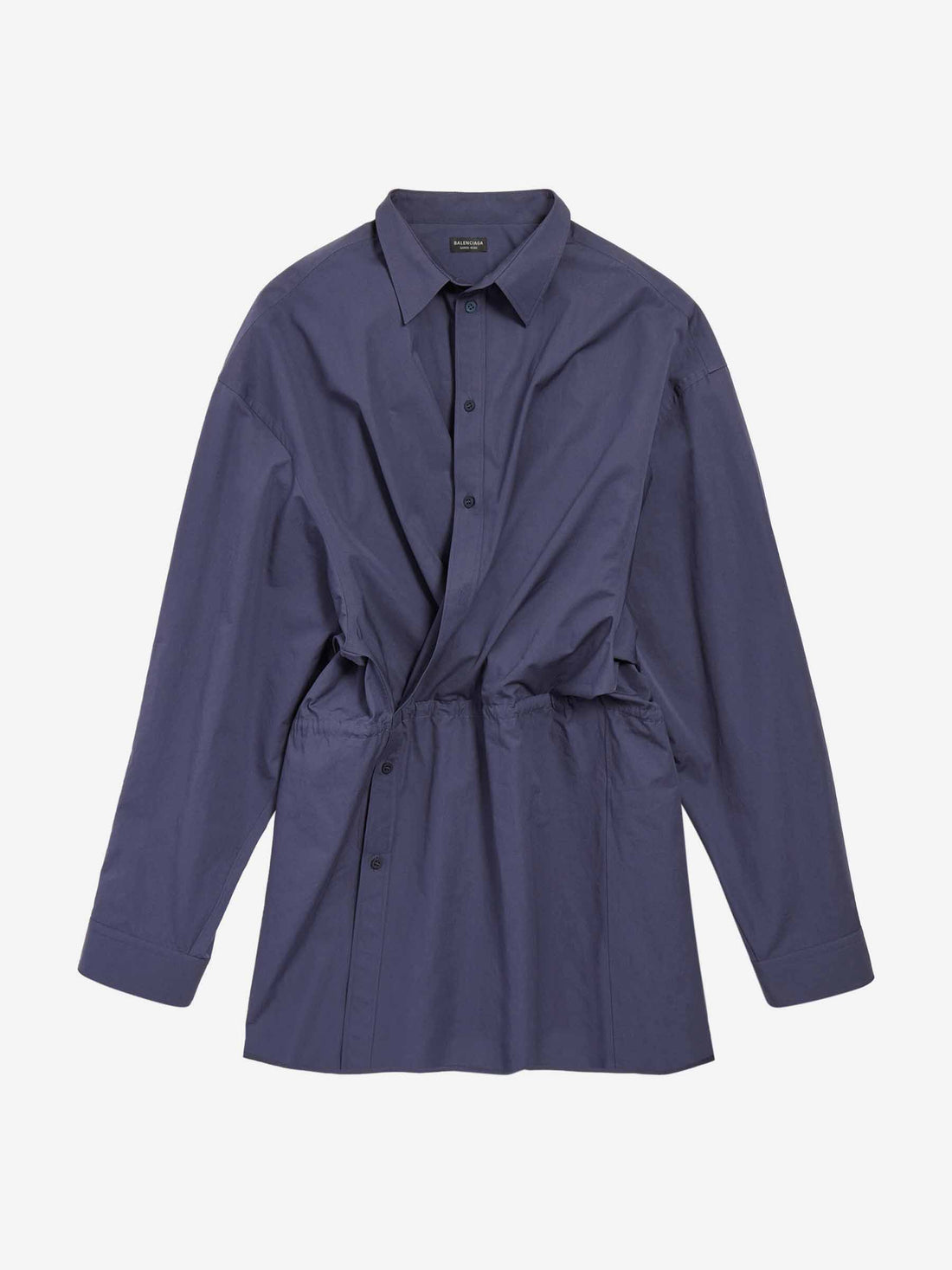 Outlet online Balenciaga Mujer Vestido Mini Camisero color Azul Marino sku 731-005980 01 - Foto 1