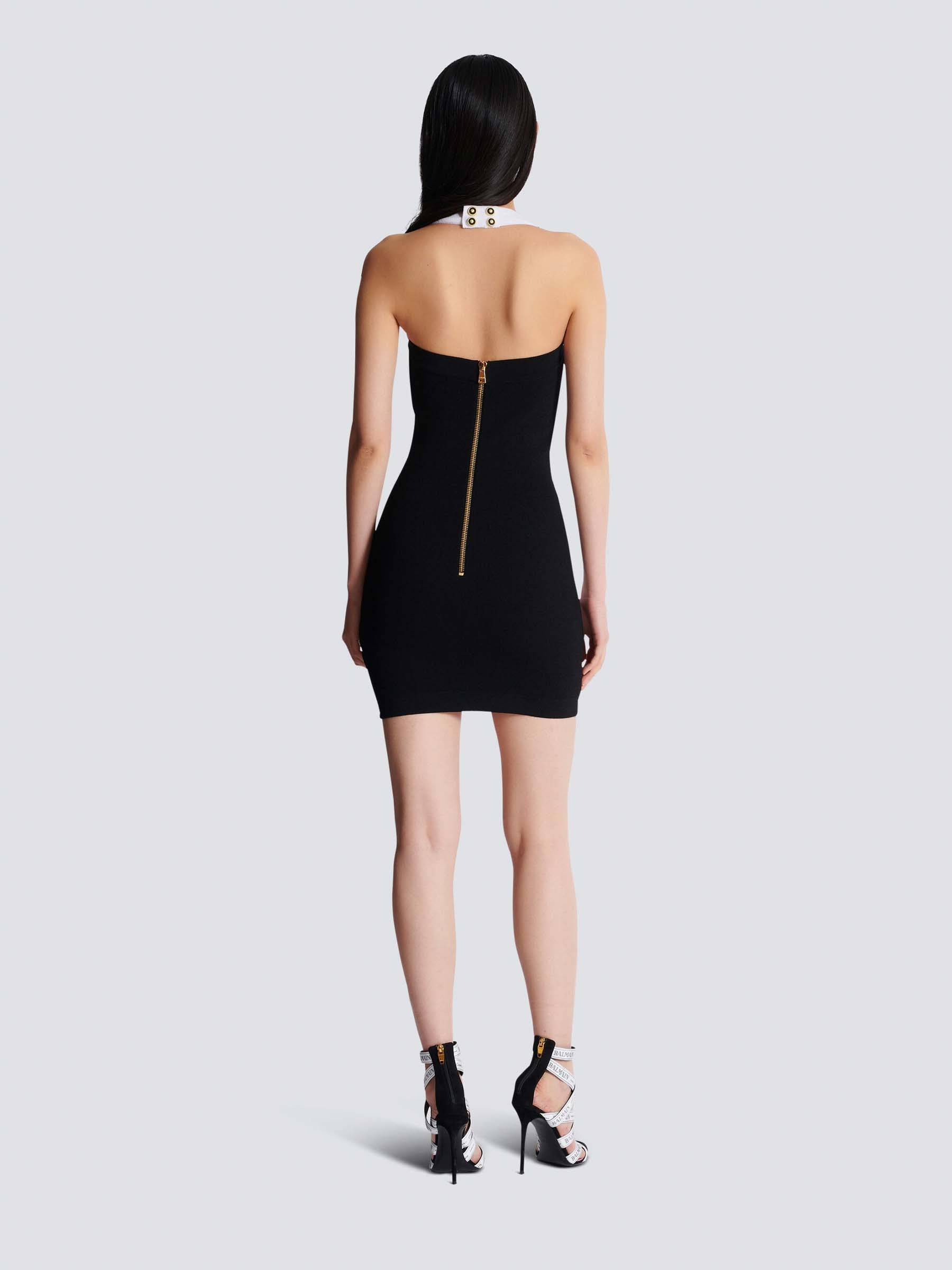 Balmain Mujer Barcelona Vestido Punto Contraste color Blanco Y Negro sku 731-005982 01 - Foto 2