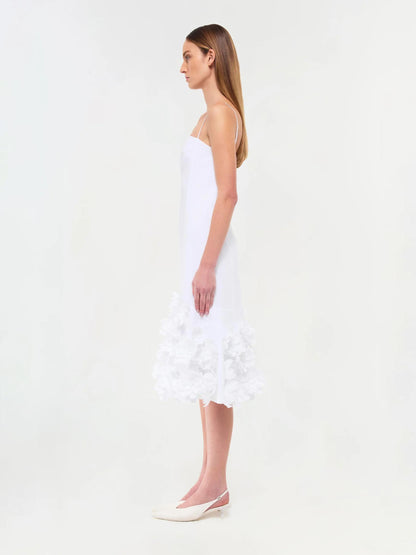 Simkhai Mujer Barcelona Vestido Midi Algodón color Blanco sku 731-006020 01 - Foto 3