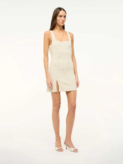 Staud Mujer Barcelona Vestido Mini Le Sable color Crema sku 731-006040 01 - Foto 3