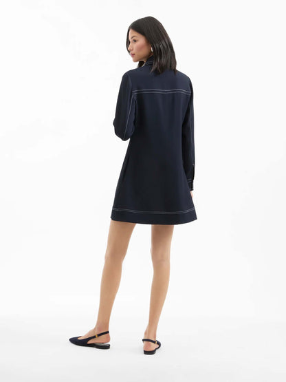Outlet online Veronica Beard Mujer Vestido Mini Pryce color Azul Noche sku 731-006049 01 - Foto 3