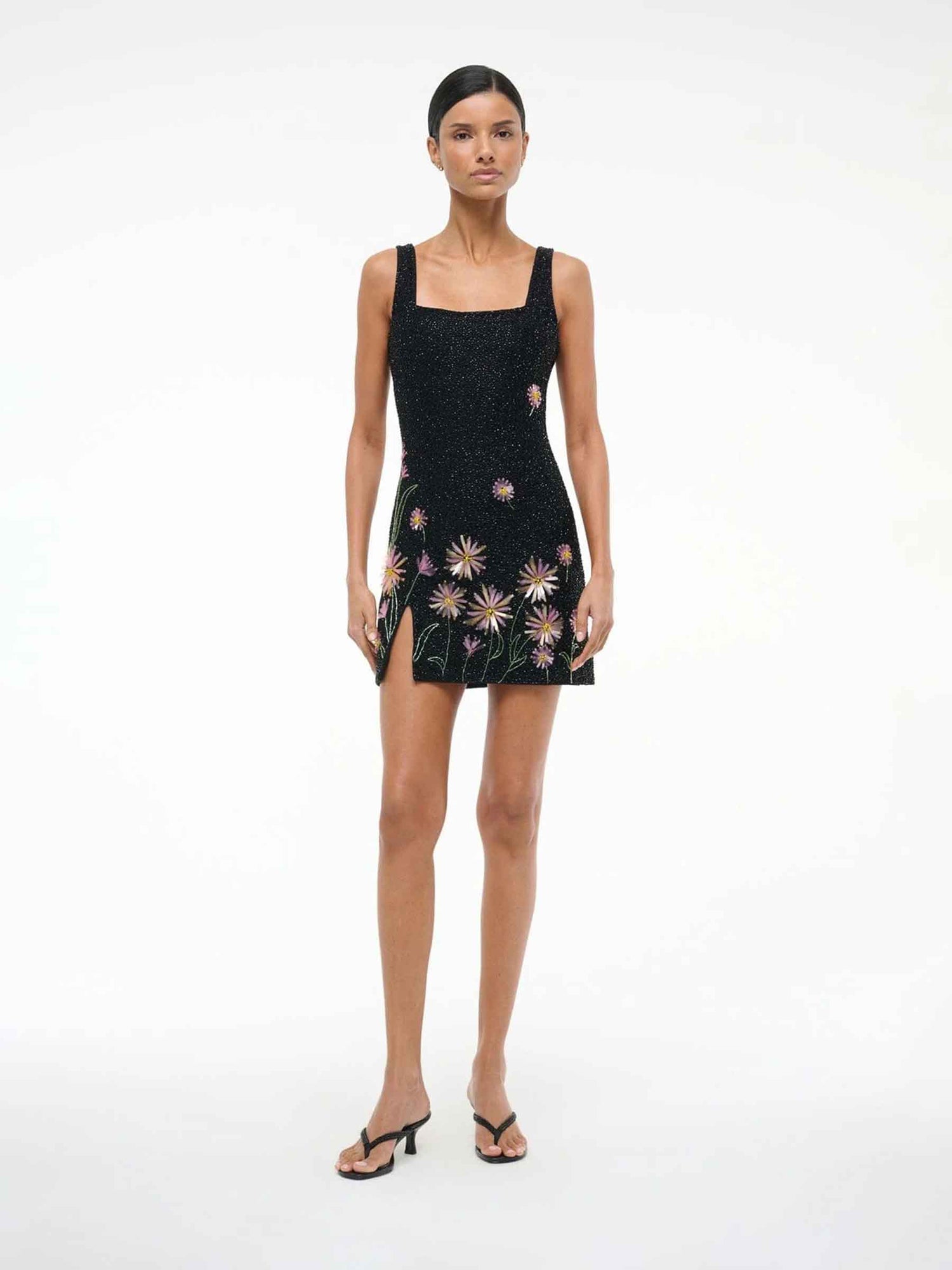 Outlet online Staud Mujer Vestido Mini Le Sable color Negro sku 731-006054 01 - Foto 2