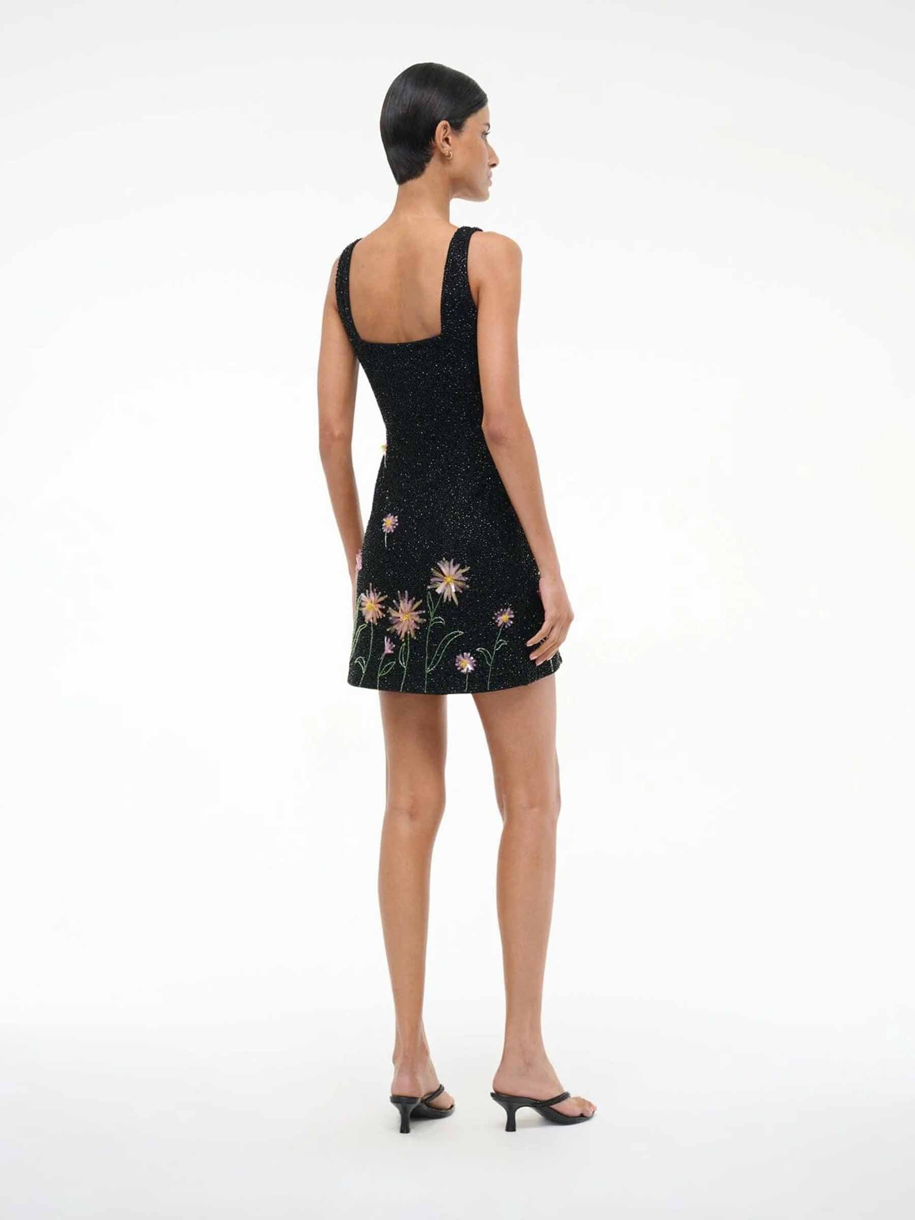 Outlet online Staud Mujer Vestido Mini Le Sable color Negro sku 731-006054 01 - Foto 3
