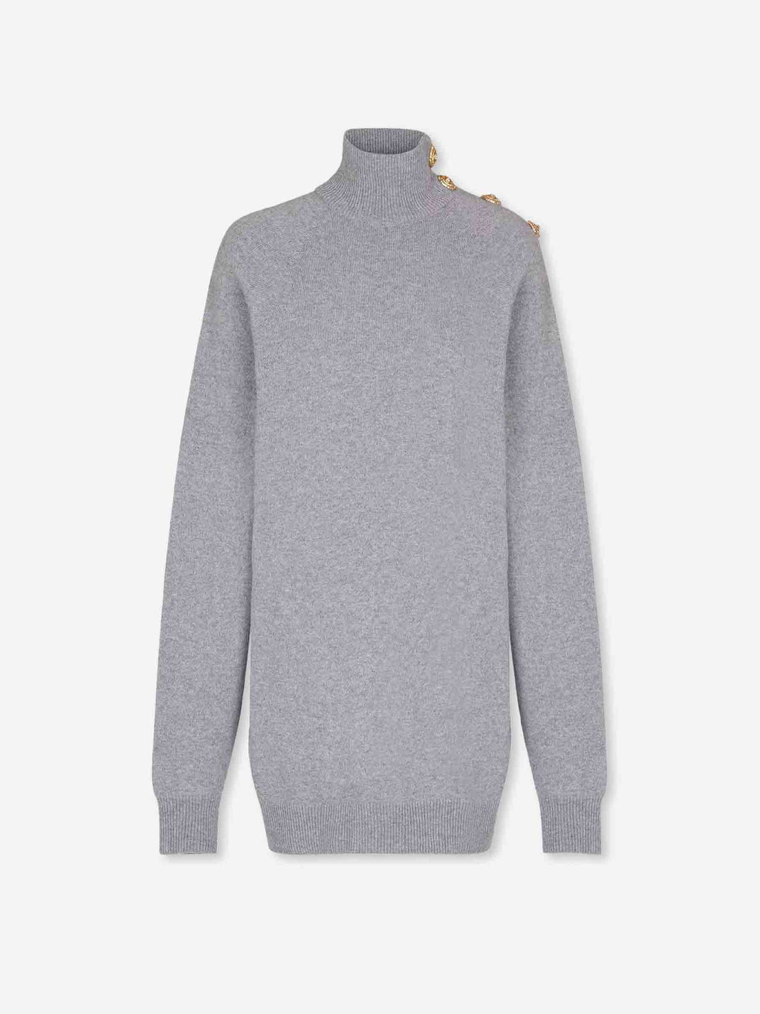 Outlet online Balmain Mujer Vestido Mini Punto color Gris sku 731-006057 01 - Foto 1