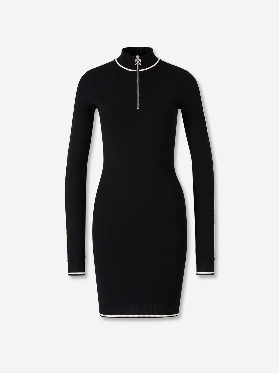 Outlet online Off-White Mujer Vestido Mini Punto color Blanco Y Negro sku 731-006060 01 - Foto 1