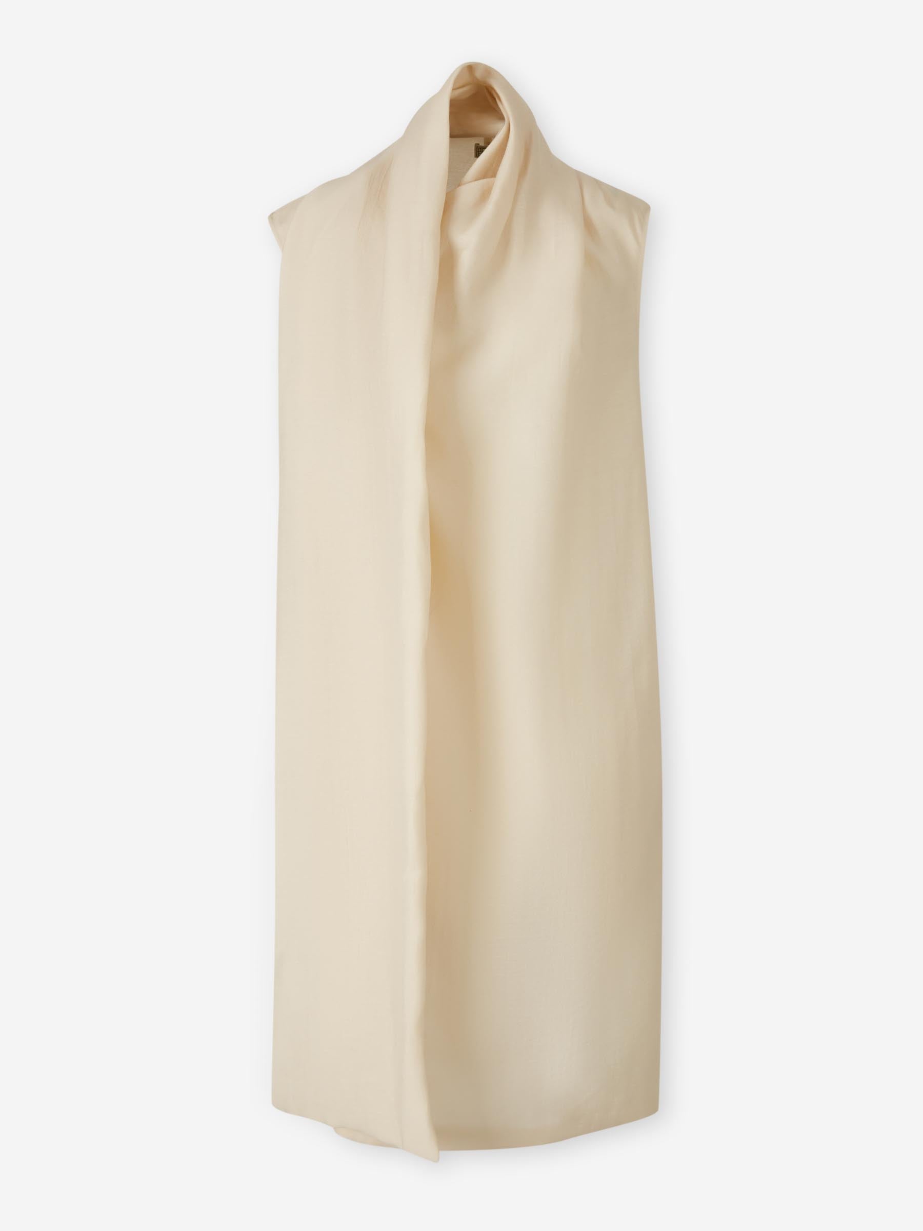 Outlet online TOTEME Mujer Vestido Midi Bufanda color Crema sku 731-006065 01 - Foto 1