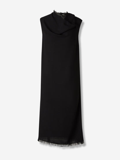 Outlet online TOTEME Mujer Vestido Midi Frayed color Negro sku 731-006066 01 - Foto 1