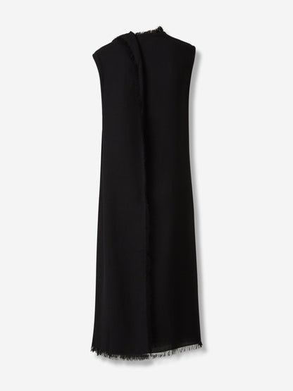 Outlet online TOTEME Mujer Vestido Midi Frayed color Negro sku 731-006066 01 - Foto 2