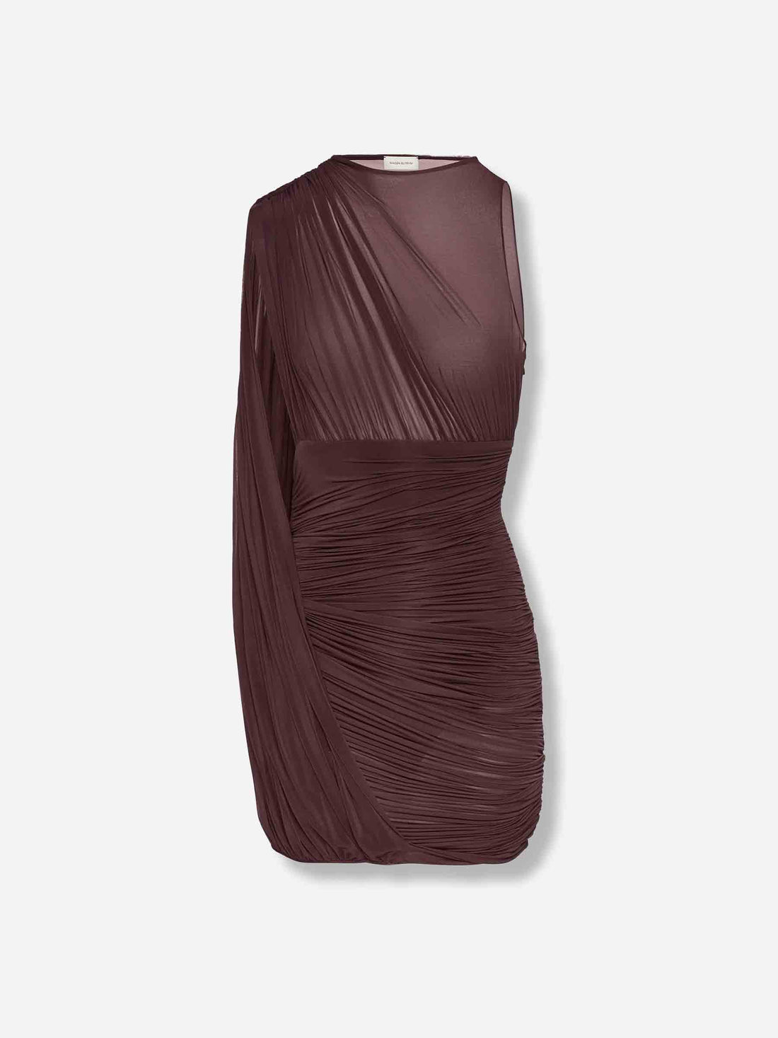 Outlet online Magda Butrym Mujer Vestido Mini Drapeado color Burdeos sku 731-006069 01 - Foto 1