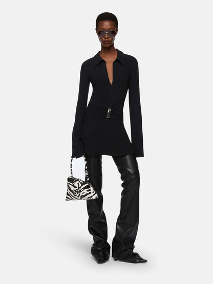 Outlet online The Attico Mujer Vestido Mini Camisero color Negro sku 731-006073 01 - Foto 2