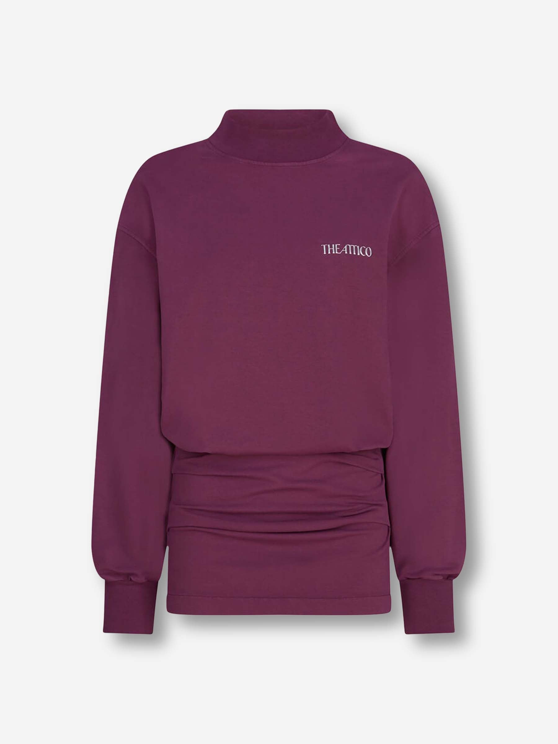 Outlet online The Attico Mujer Vestido Algodón Mini color Berenjena sku 731-006074 01 - Foto 1