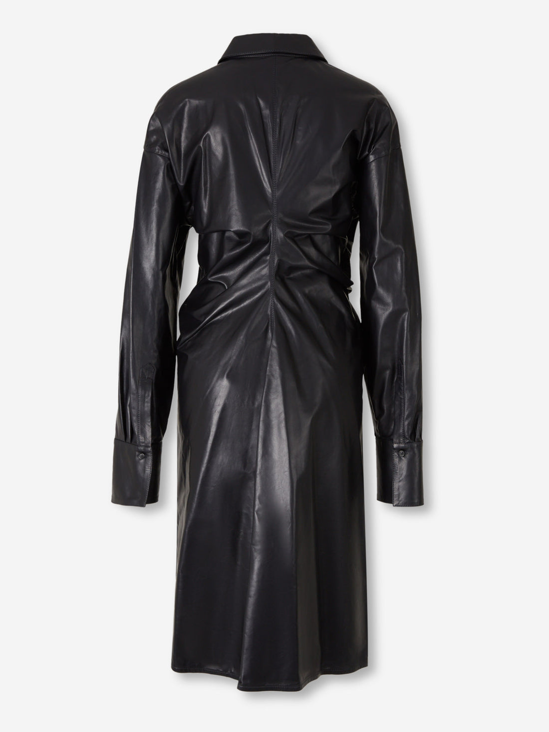 Outlet online TOTEME Mujer Vestido Camisero Cuero color Azul Noche sku 731-006086 01 - Foto 2