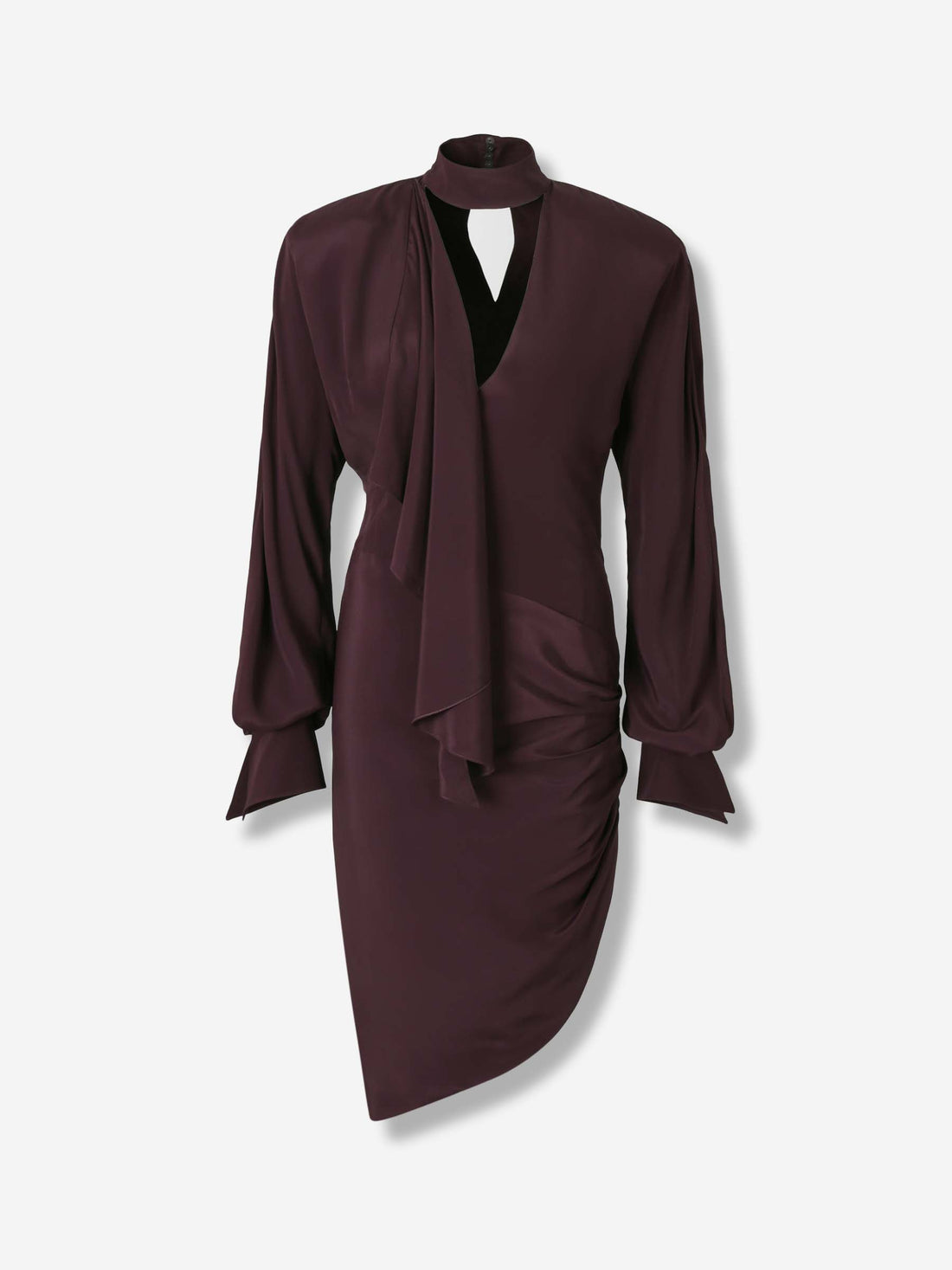 Mugler Mujer Barcelona Vestido Mini Drapeado color Burdeos sku 731-006098 01 - Foto 1