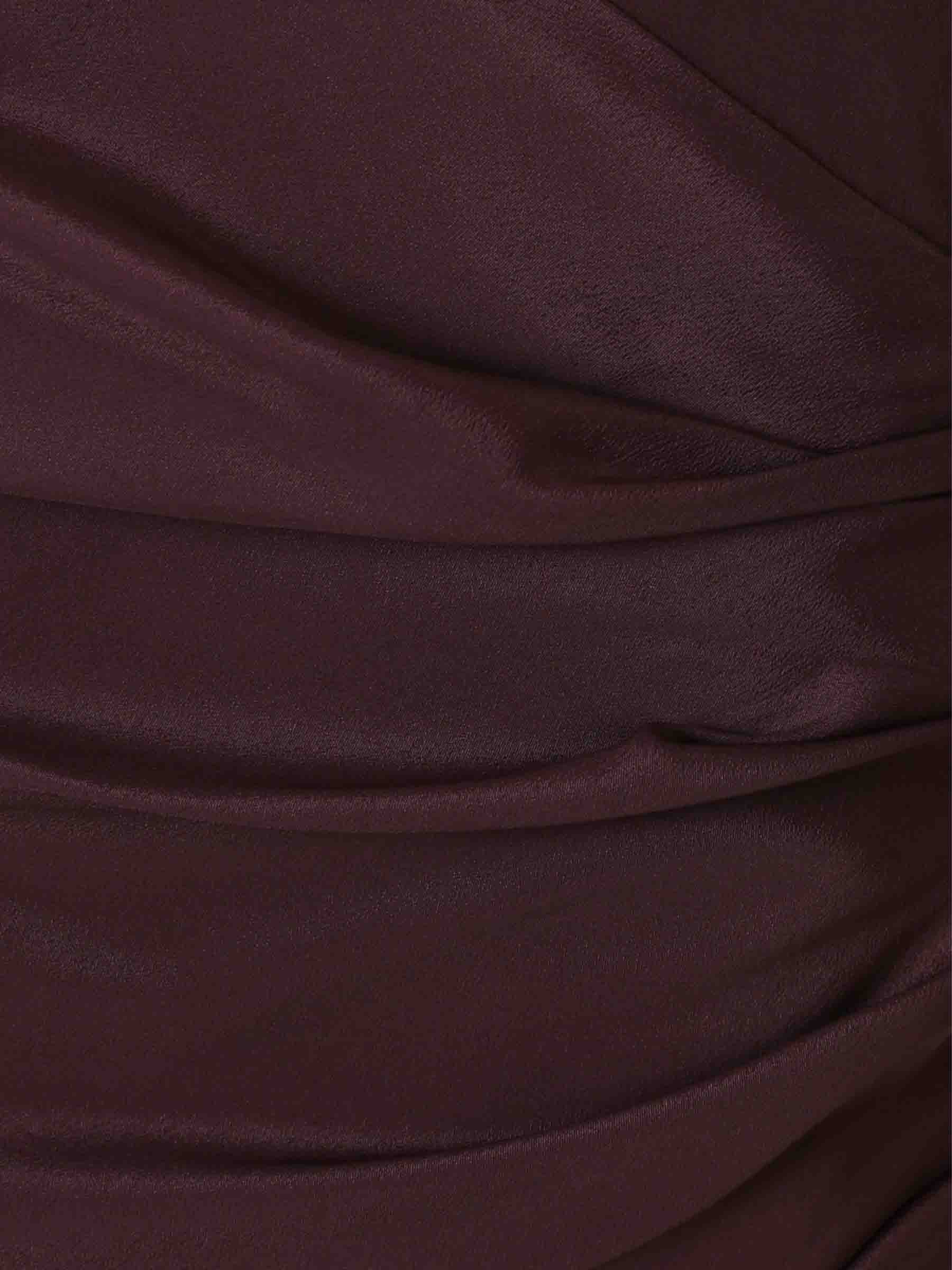 Mugler Mujer Barcelona Vestido Mini Drapeado color Burdeos sku 731-006098 01 - Foto 3