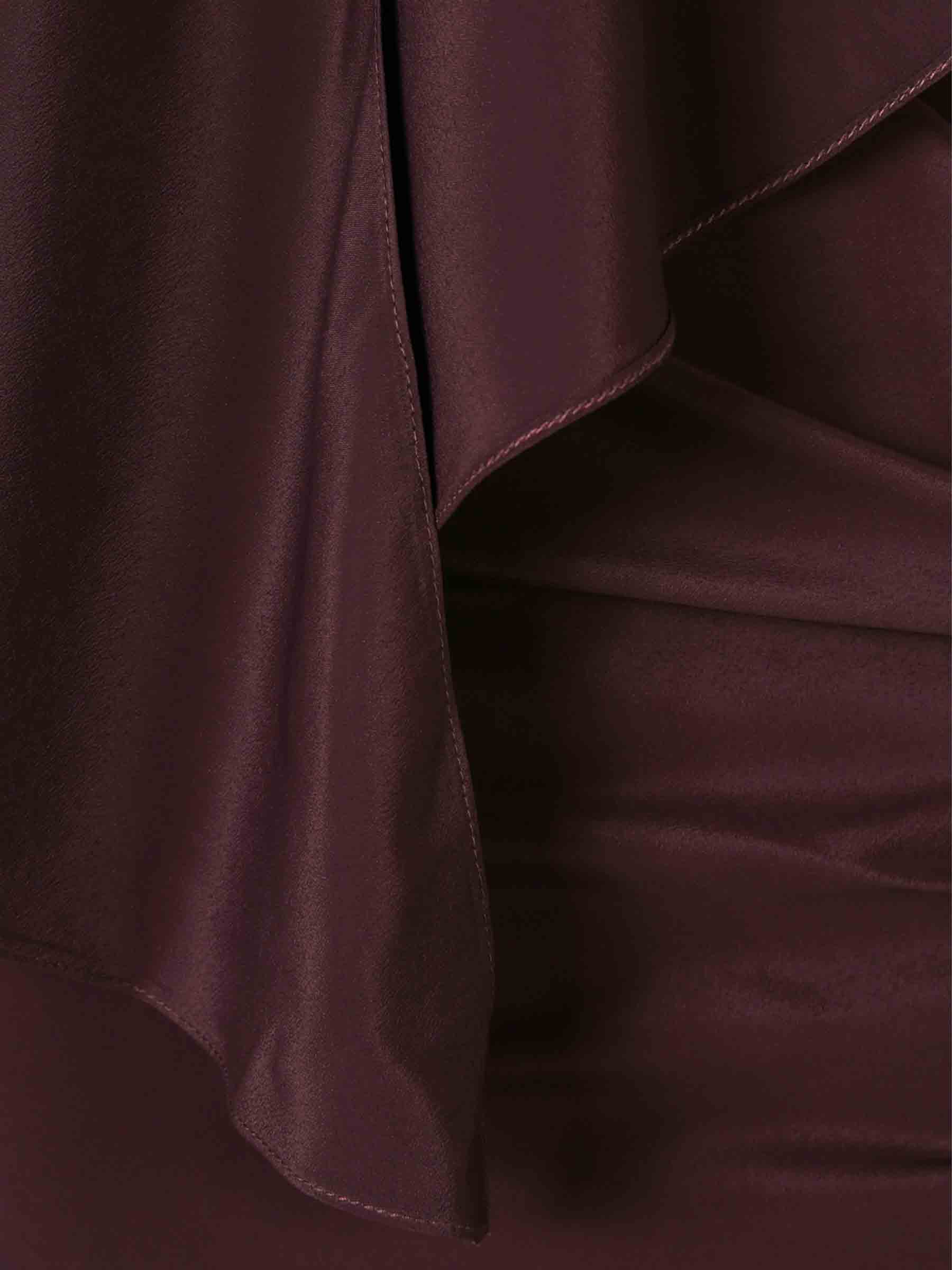 Mugler Mujer Barcelona Vestido Mini Drapeado color Burdeos sku 731-006098 01 - Foto 4