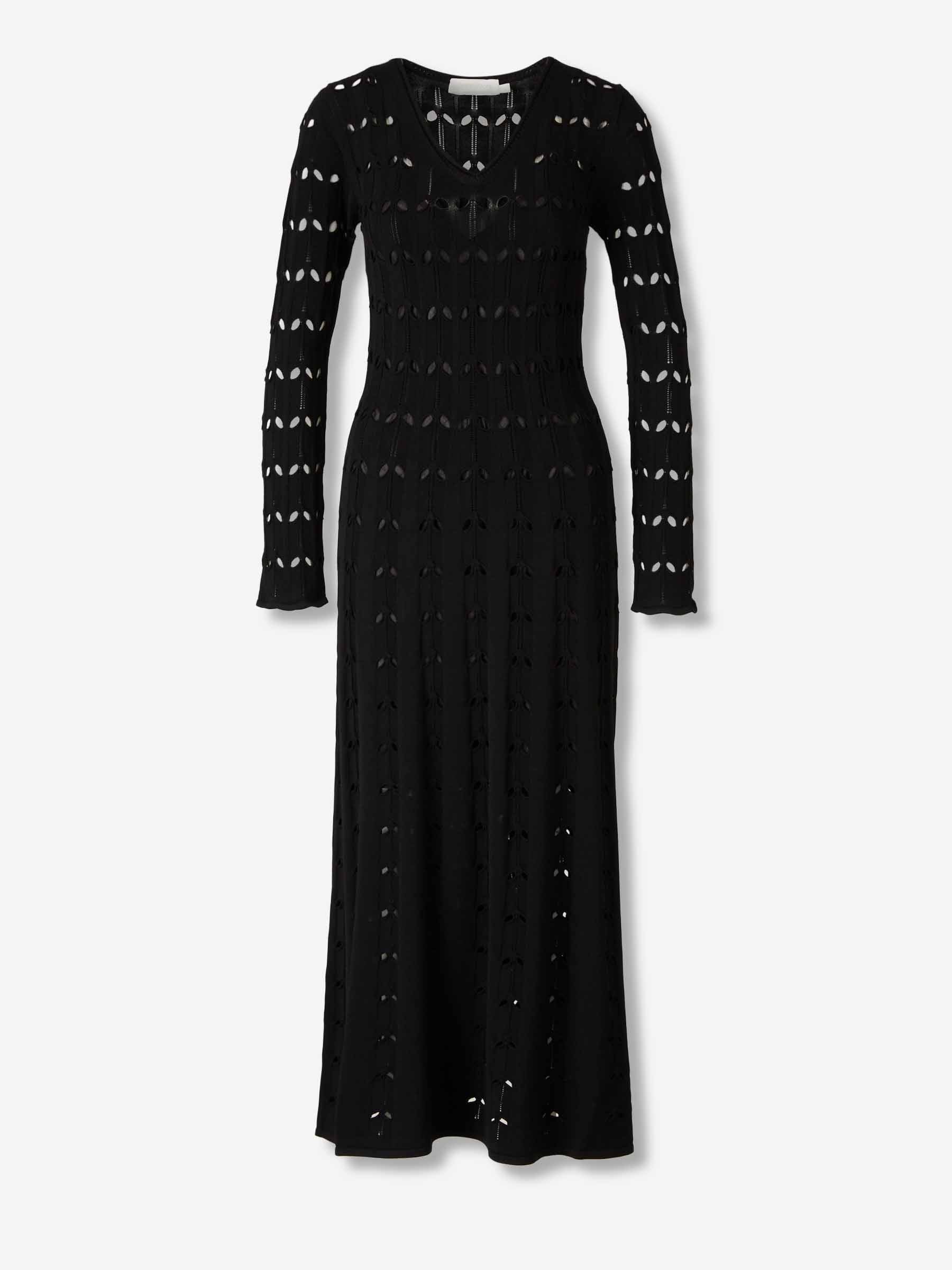 Outlet online Zimmermann Mujer Vestido Midi Calado color Negro sku 731-006137 01 - Foto 1